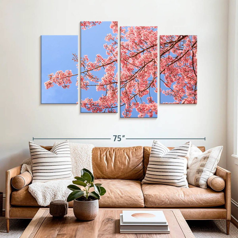 Harnek Chiang Mai Cherry Blossoms, 42" H x 68" W
