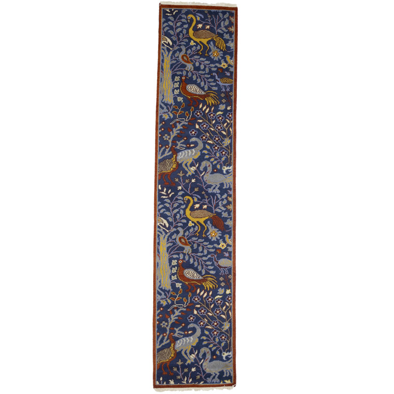 Pictorial 2'6 X 12'0 Oriental Runner Rug