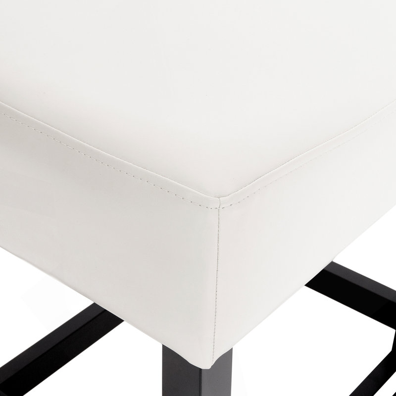 Tabouret de comptoir Zuma Kd, Similicuir ivoire