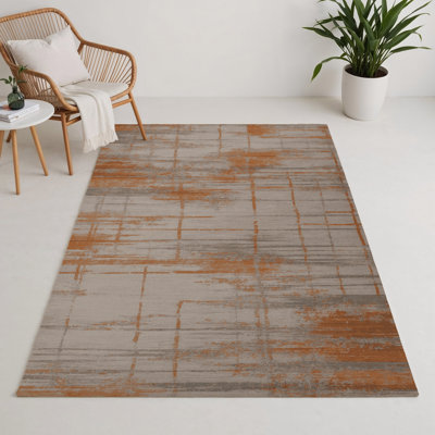 Tapis gris abstrait intérieur et extérieur