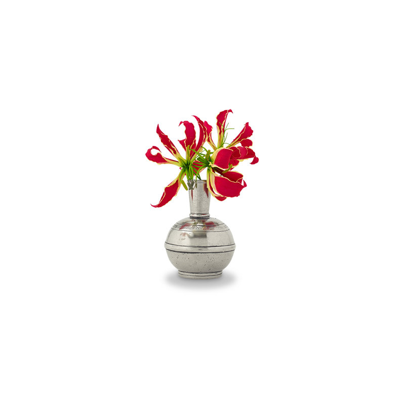 Silver 4.4" Metal Table Vase
