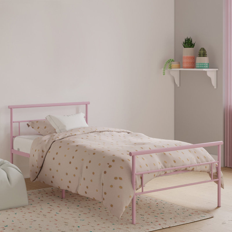 Seattle Metal Twin Bed, Pink