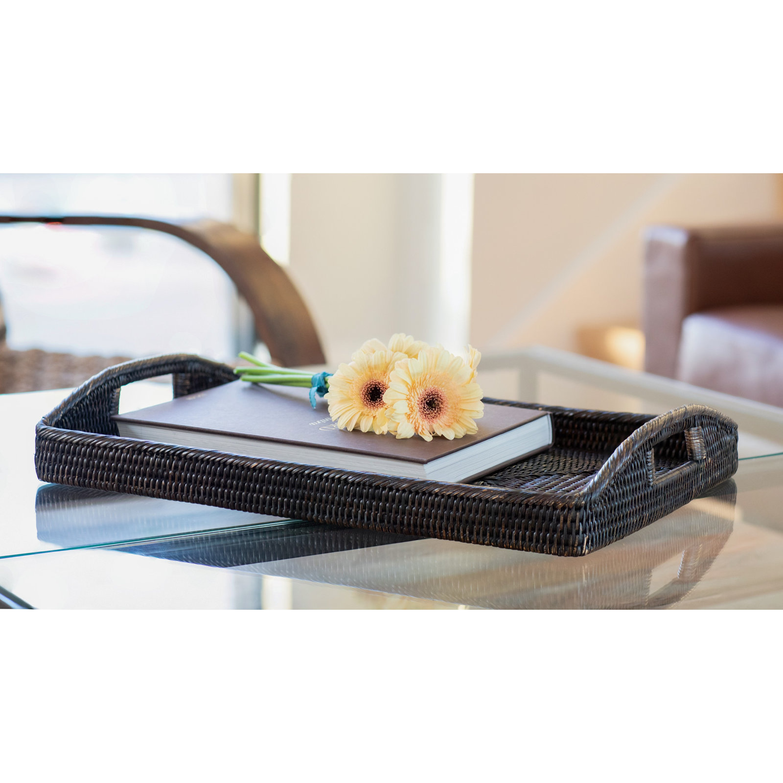 Ilonka Decorative Tray, Tudor Black