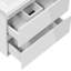 Cisbrough 500 mm Wall Mounted Combined Vanity Unit with Drop In Resin Basin