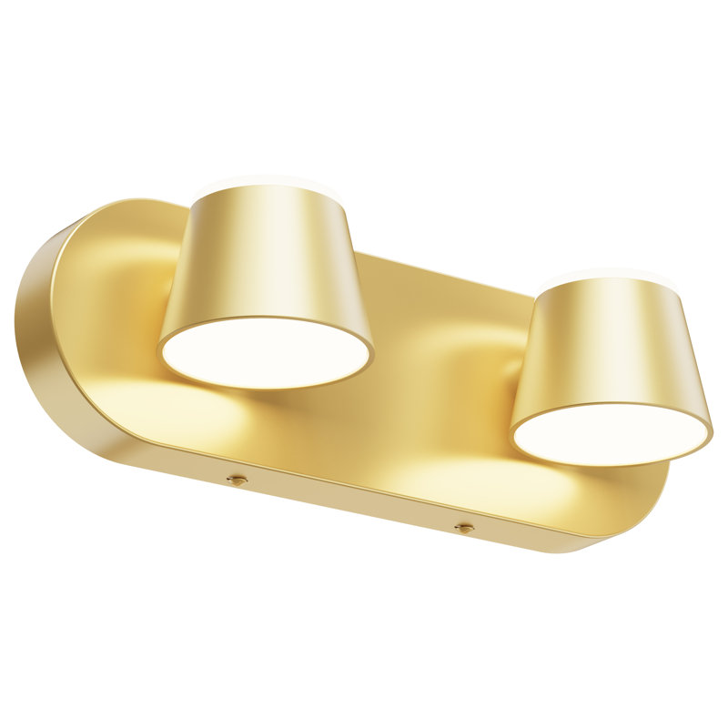 Boze Dimmable LED Vanity Light, Gold, 2