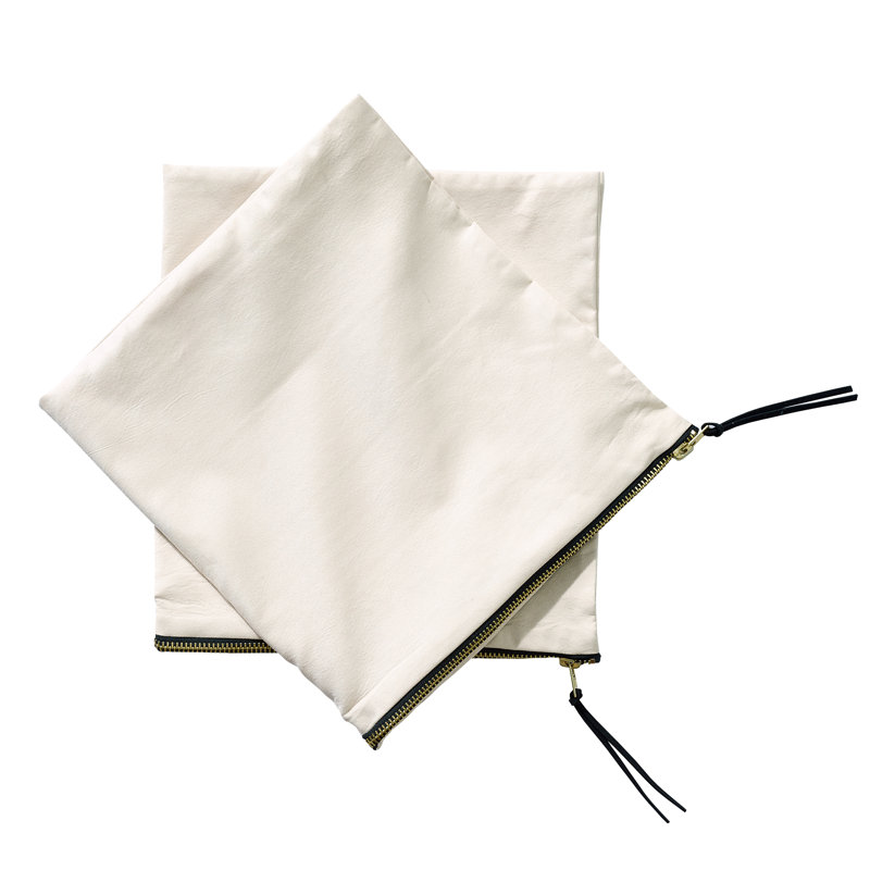 Suede Reversible Pillow Cover, Beige