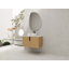 Meuble-lavabo de 30 po avec lavabo d'art supérieur en céramique et dalle de pierre artificielle, 2 portes à fermeture douce, fixation murale