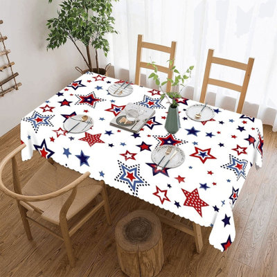Tapis de table festonné coloré, motif festonné 60 x 120 po, réunion de famille Juneteenth
