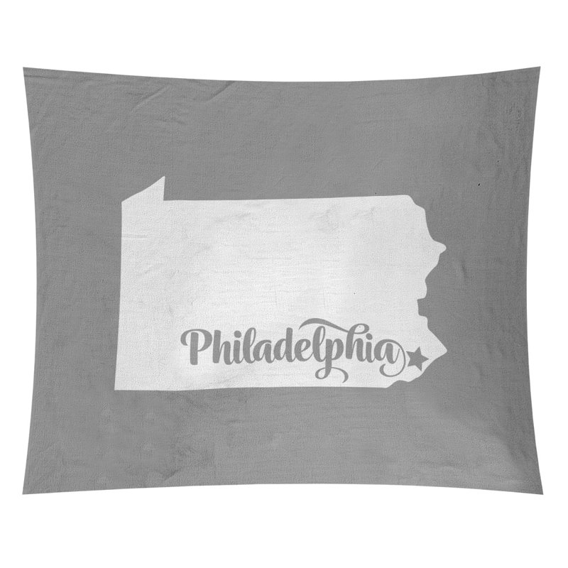 Tapisserie de Philadelphie, Pennsylvanie, H 51 po x l 60 po, Gris
