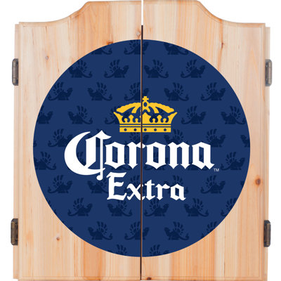 Trademark Global Bristle Dartboard And Cabinet Set (Darts Included)
