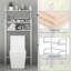 Rangement de salle de bain Chinonye, tablette de rangement au-dessus de la toilette, rangement de toilette