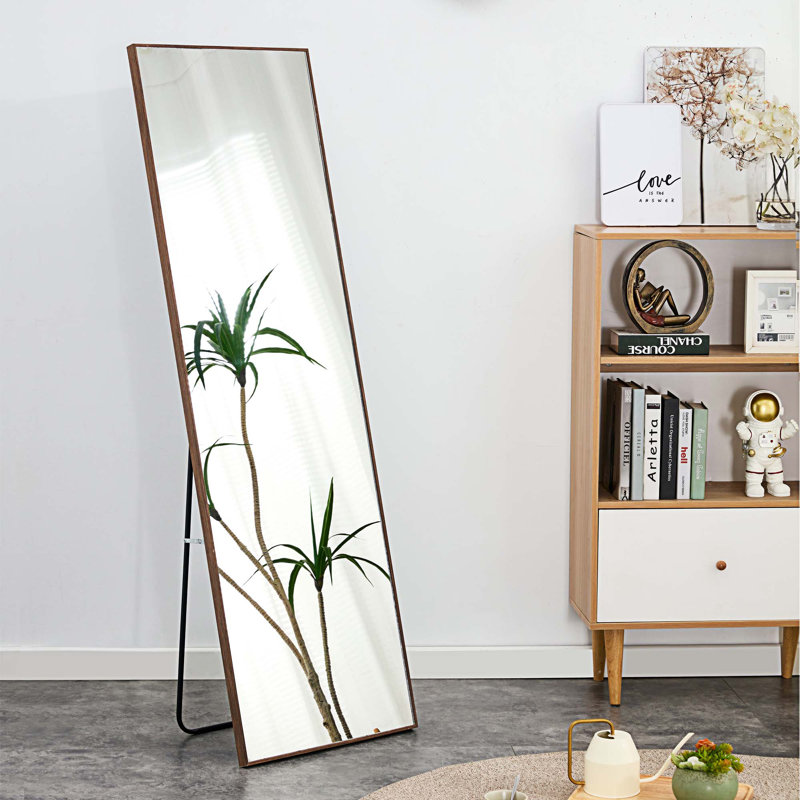 Mirror, 60" x 17", Brown