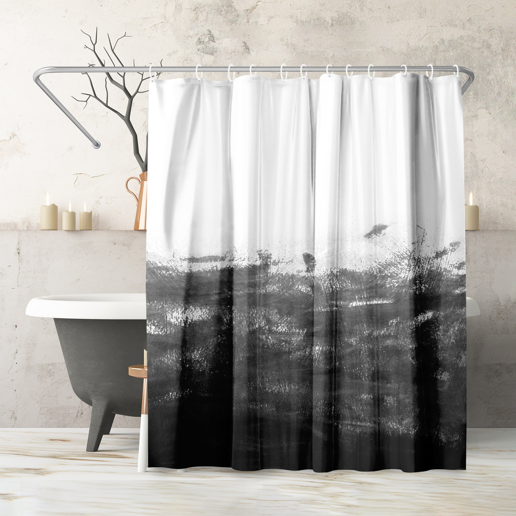 Polka dot clearance shower curtain