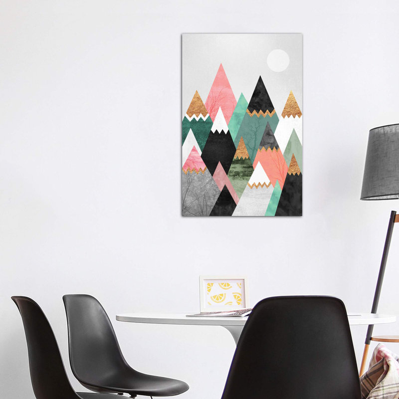« pretty montagnes » par elisabeth fredriksson-impression sur image, H 48 po x l 32 po x P 1,5 po, Toile tendue