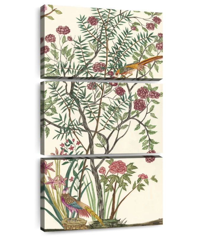 Traditional chinoiserie III, H 27 po x l 12 po