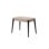 Modern Extendable Dining Table, Light Mocha, 39.4 x 29.5 x 23.6 inches (Extended: 47.2 x 29.5 x 29.5 inches) | 100% Melamine Coated Particle Board, Plastic Legs | Stylish Scandinavian Design, Perfect for Dining Rooms & Gatherings