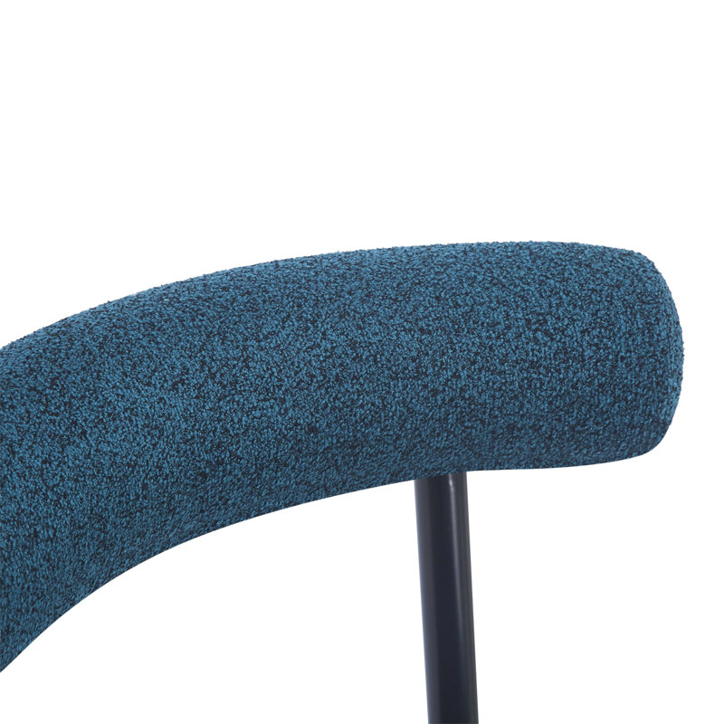Chaise rembourrée en tissu Reece Reece, Bleu