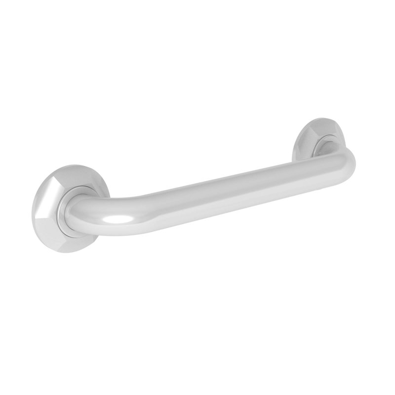 Metropole Grab Bar, 12" W, Polished Chrome