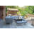 GREY FRAME 8 SEATER - 6pc corner lounging set 