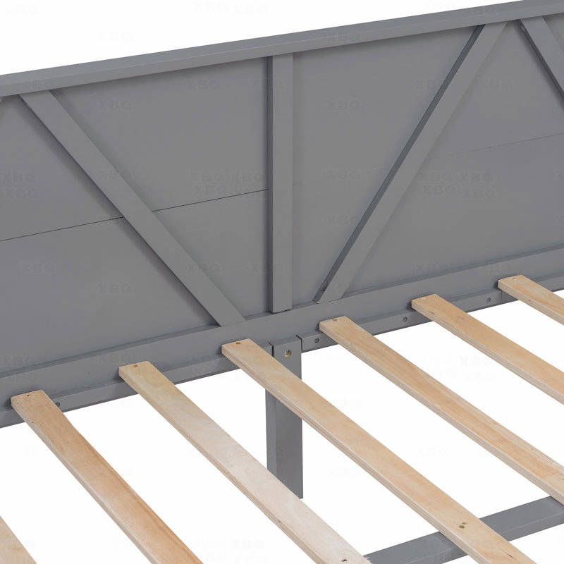 Lit de jour double, taille, gris