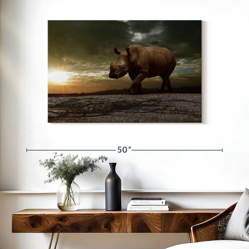 African Safari Brampt, 26" H x 39" W