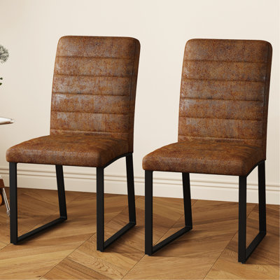 Paquet de 2 chaises en polyuréthane gris avec une conception ergonomique et de la mousse à densité moyenne, pour un siège de conférence, un rembourrage en mousse de salle à manger pour le bureau, des pieds en fer noir enduit de jet, un assemblage facile