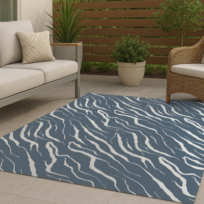 Lush Cracks Non-Slip Outdoor Rug