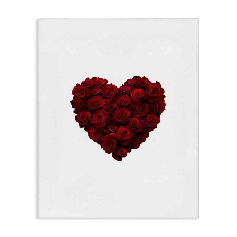 «Heart of Roses Bouquet», conception par Christine Simpson Art, H 30 po x l 24 po