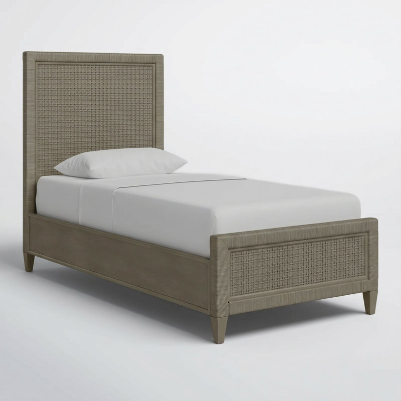 Naples Low Profile Standard Bed, Twin, Mushroom