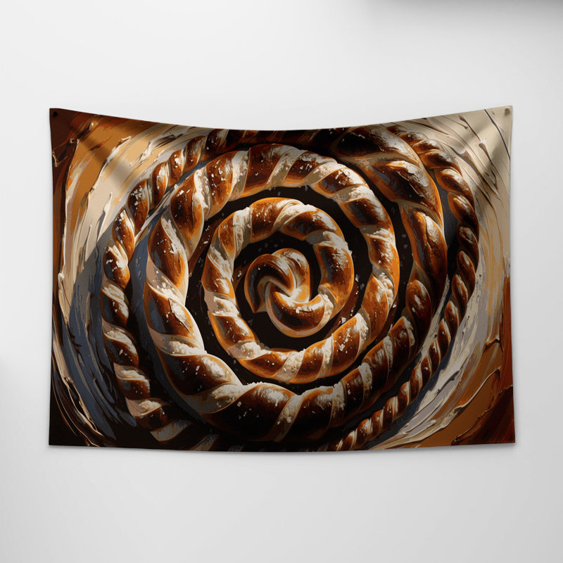 Tapisserie murale Desserts Pretzels, 68 po x 80 po