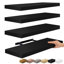 Tablettes flottantes murales pour décoration murale Sorbus - grandes 24 po, paquet de 4, noir