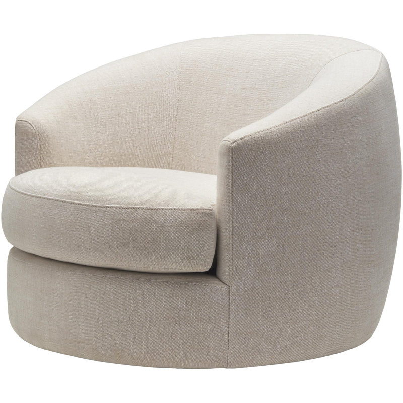 Fauteuil d'appoint moderne, Lin beige