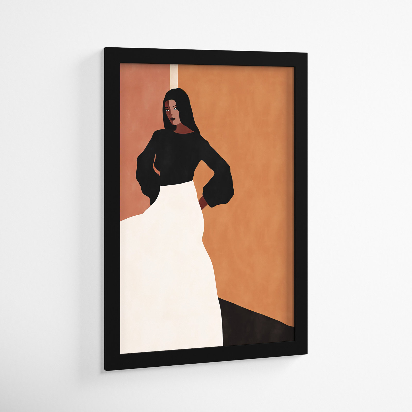 Seville Print by Alexander Ginzburg, 18" H x 13" W, Black Framed