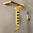 Mecca Gold Wall Mount Shower Set with Handheld and Tub Faucet