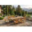 Ensemble repas luxueux en teck 11 pièces Grote-115513103
