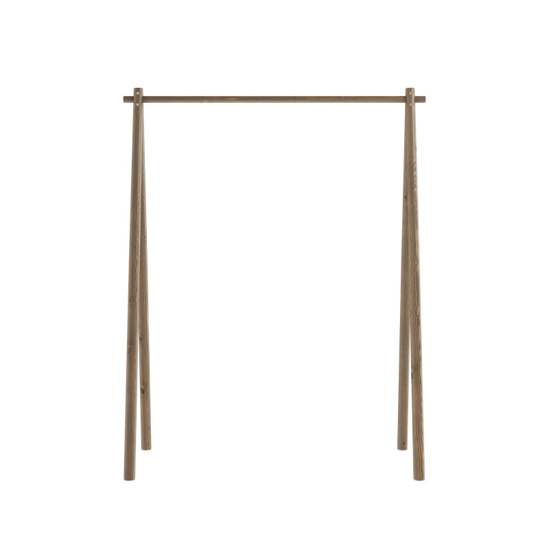 Hongi 150cm Wide Clothes Rack. Made in Europe, Scandinavian design, FSC certified wood, Carob Brown