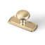 Poignée champignon 1,3 po avec plaque arrière (style G018) GOO-KI, alliage de zinc-137786309-125431407