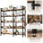 Corner Bookshelf, 5-Tier L-Shaped Industrial Bookcase, Convertible Storage Display Shelf for Living Room or Office-379232759