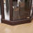 Lighted Corner Curio Cabinet - Elegant Glass Display Case, Includes Built-In Lighting, Living Room Cabinet-37319949