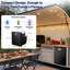65L Built-In Refrigerator, Dual-Zone Compressor Fridge & Freezer Suitable for RV