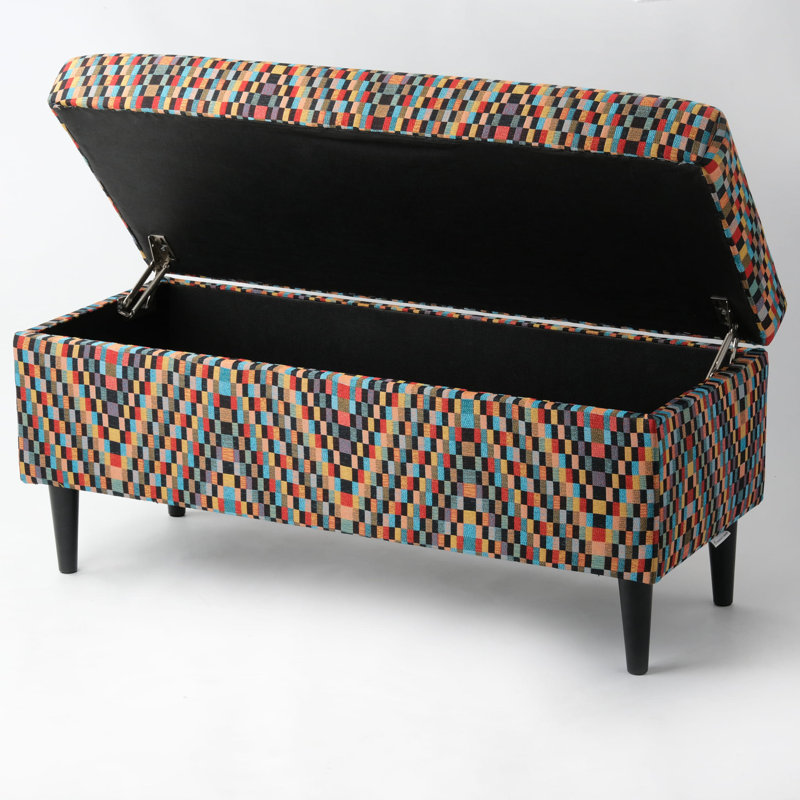 Polyester Upholstered Storage Bench, H47 x W90 x D30cm
