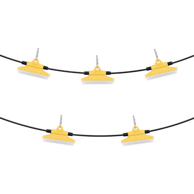 Guirlande de 50 lumières pour travaux de construction, 50 W, 7500 LM