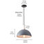 Luminaire suspendu bol 1 lumière Mileah-614463266