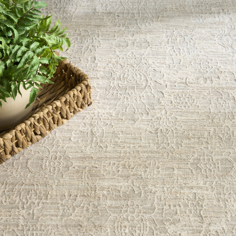 Tapis d'intérieur ivoire Demirci, Rectangle 10 pi x 13 pi