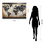 Décoration murale en fer mixte «World Map 2»