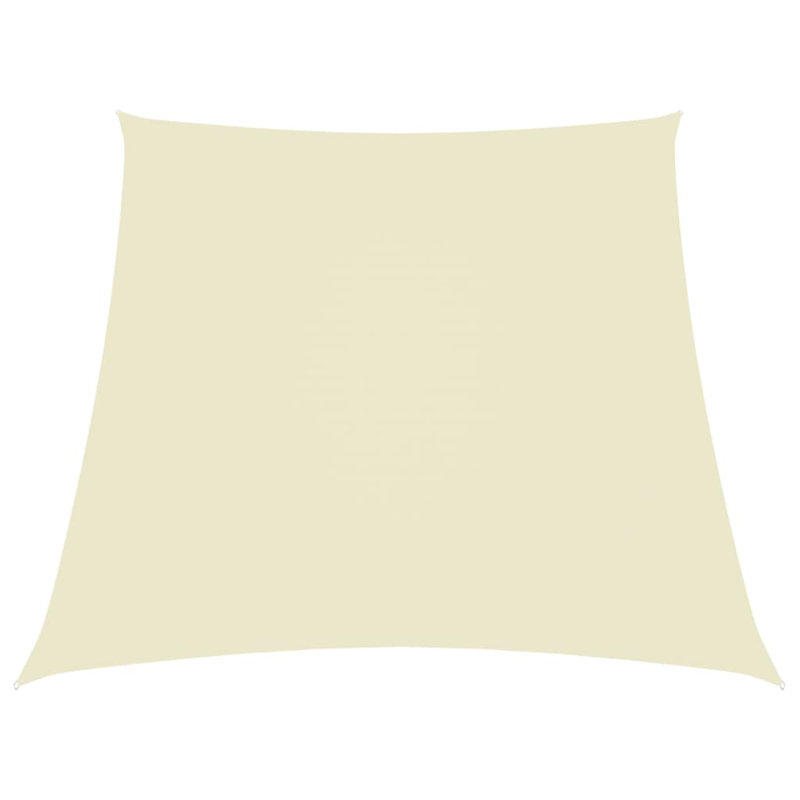 Ademar 3/4m x 2m Trapezium Shade Sail, Cream