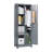 Heavy-Duty Steel Storage Cabinet with Locking Doors, Shelves, and Hanging Rod