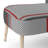 Grey And Red Checked Tartan - Upholstered Patterned Accent Side Chair