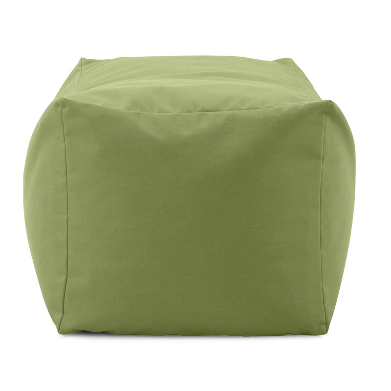 Outdoor Pouf Bench, Seascape Sand, Green
