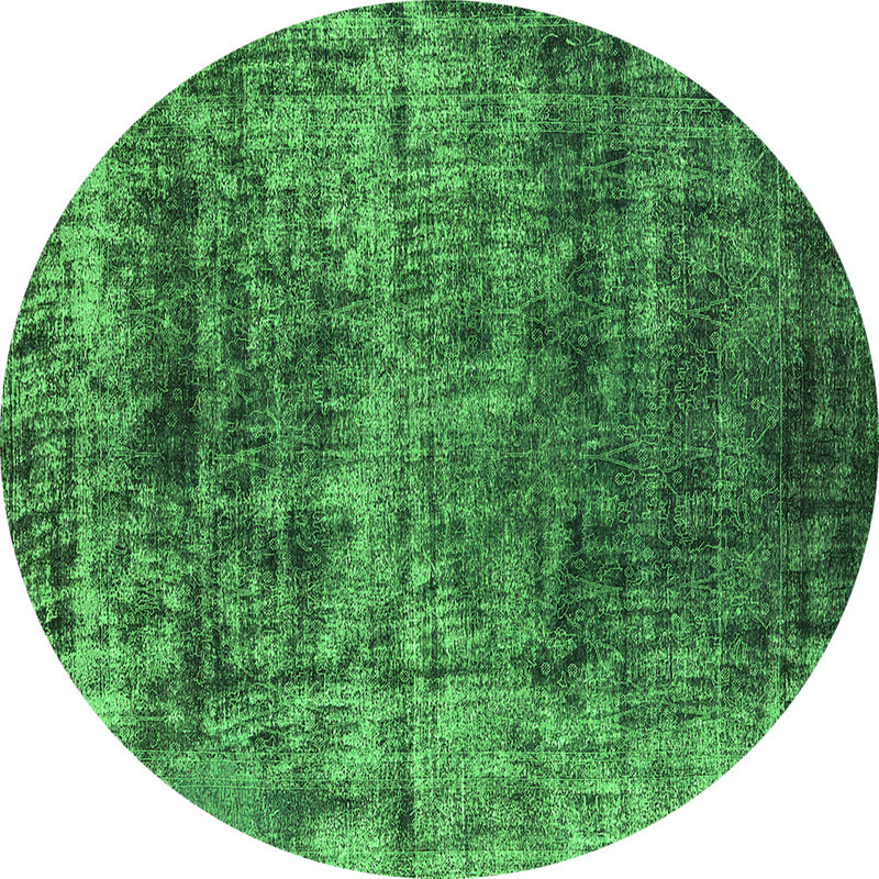 Eliza-Mae Washable Abstract Indoor Rug, Round 3'